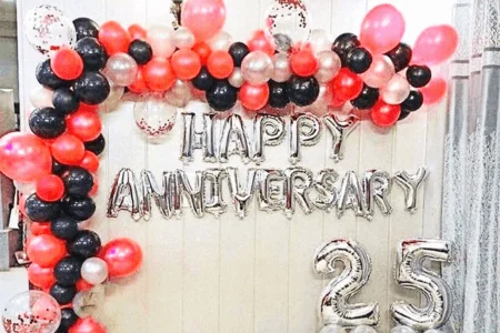 BALLOON ARCH ANNIVERSARY DECORATION