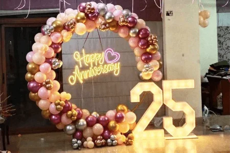 HAPPY 25TH ANNIVERSARY DECORATION