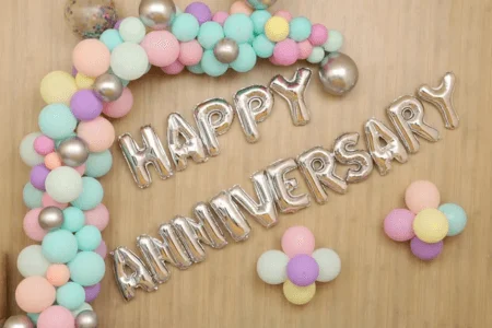 PASTEL BALLOON ANNIVERSARY DECORATION (2)
