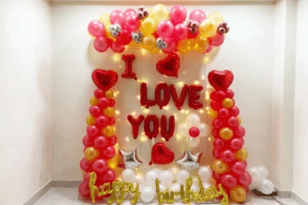 Surprise Love Theme Birthday Decoration (2)