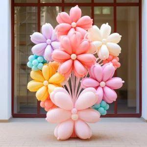 Backdrop Birthday Balloon Decoration