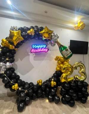 Fairy Lights & Balloon Room Decoration for Birthday