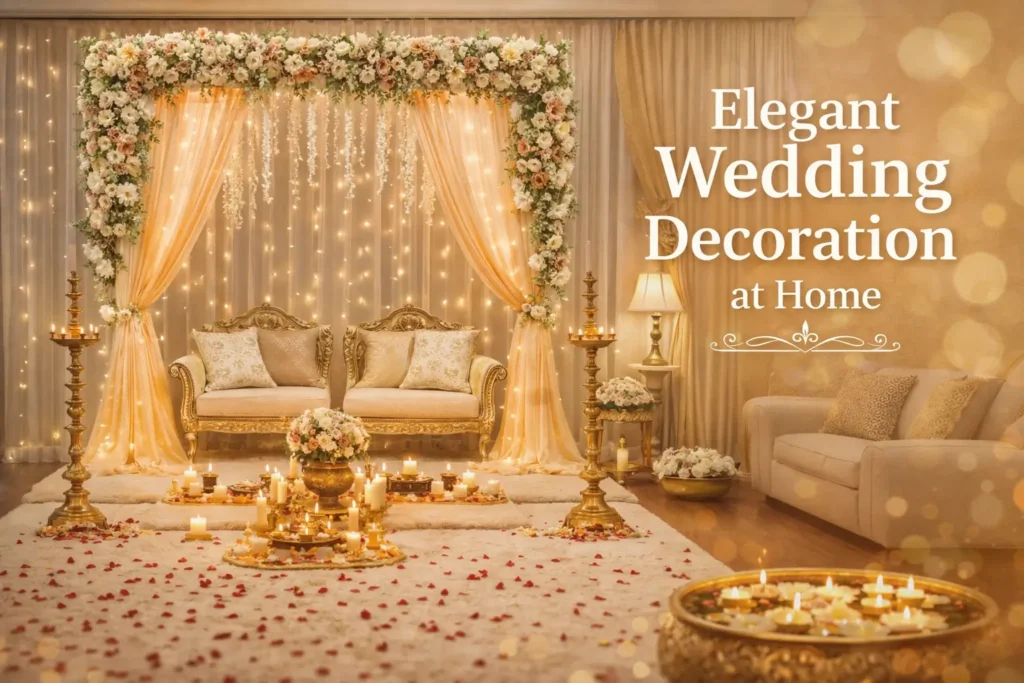 Elegant Wedding Decoration at Home