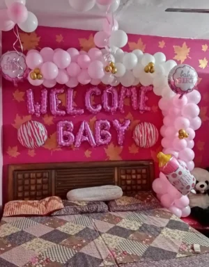 Welcome Baby Home Balloon Decoration