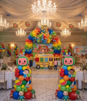 Cocomelon Theme Birthday Decoration