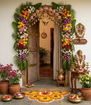 Dussehra Marigold & Toran Home Decoration
