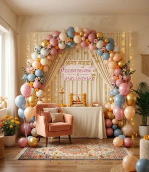 Godh Bharai & Baby Shower Balloon Decoration
