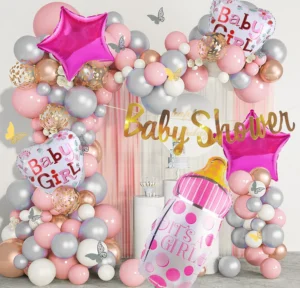 Premium Baby Shower Decoration with Mom-To-Be Throne