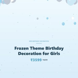 Frozen Theme Birthday Decoration for Girls