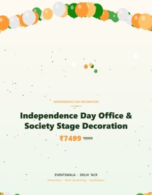 Independence Day Office & Society Stage Decoration