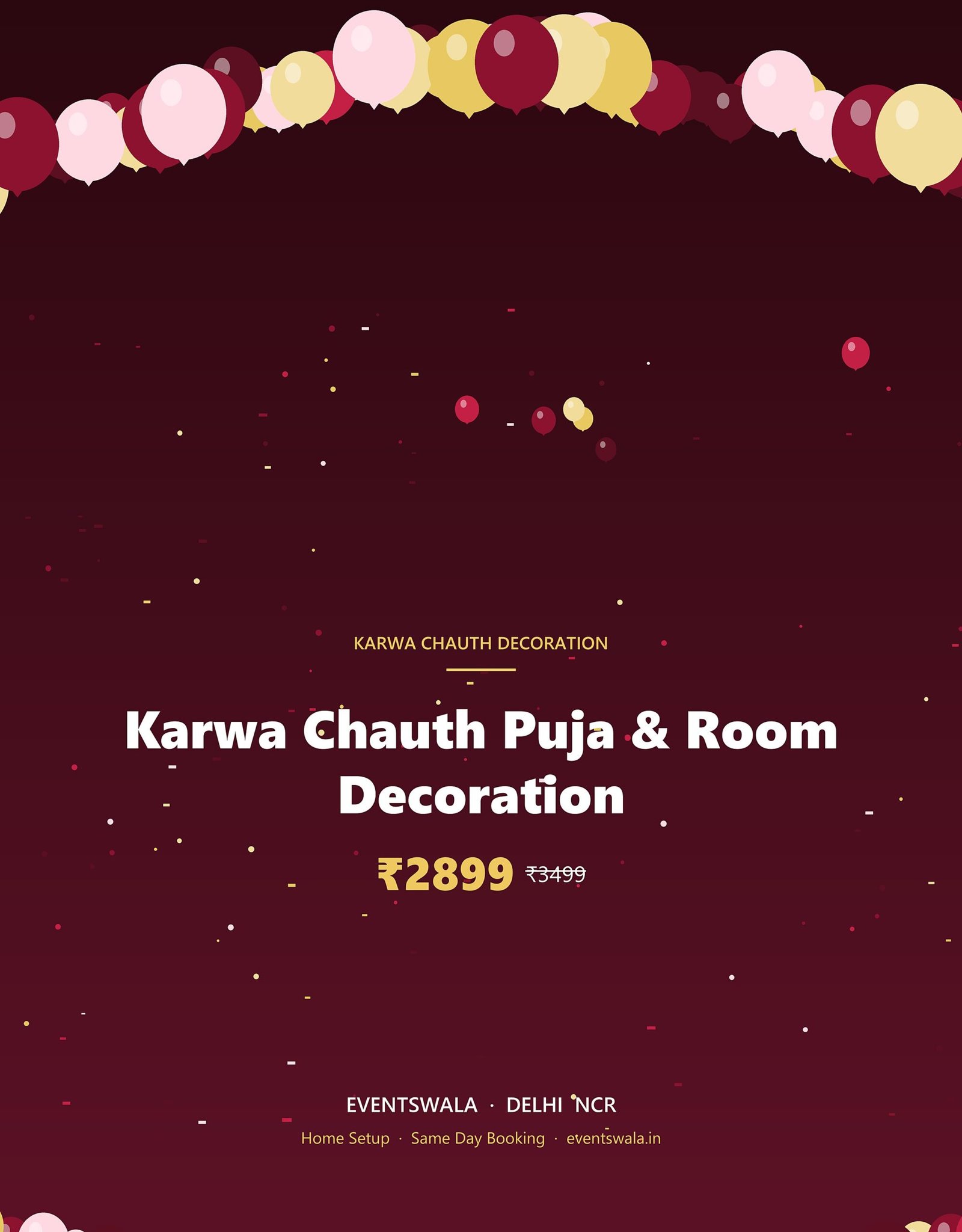 Karwa Chauth Puja & Room Decoration