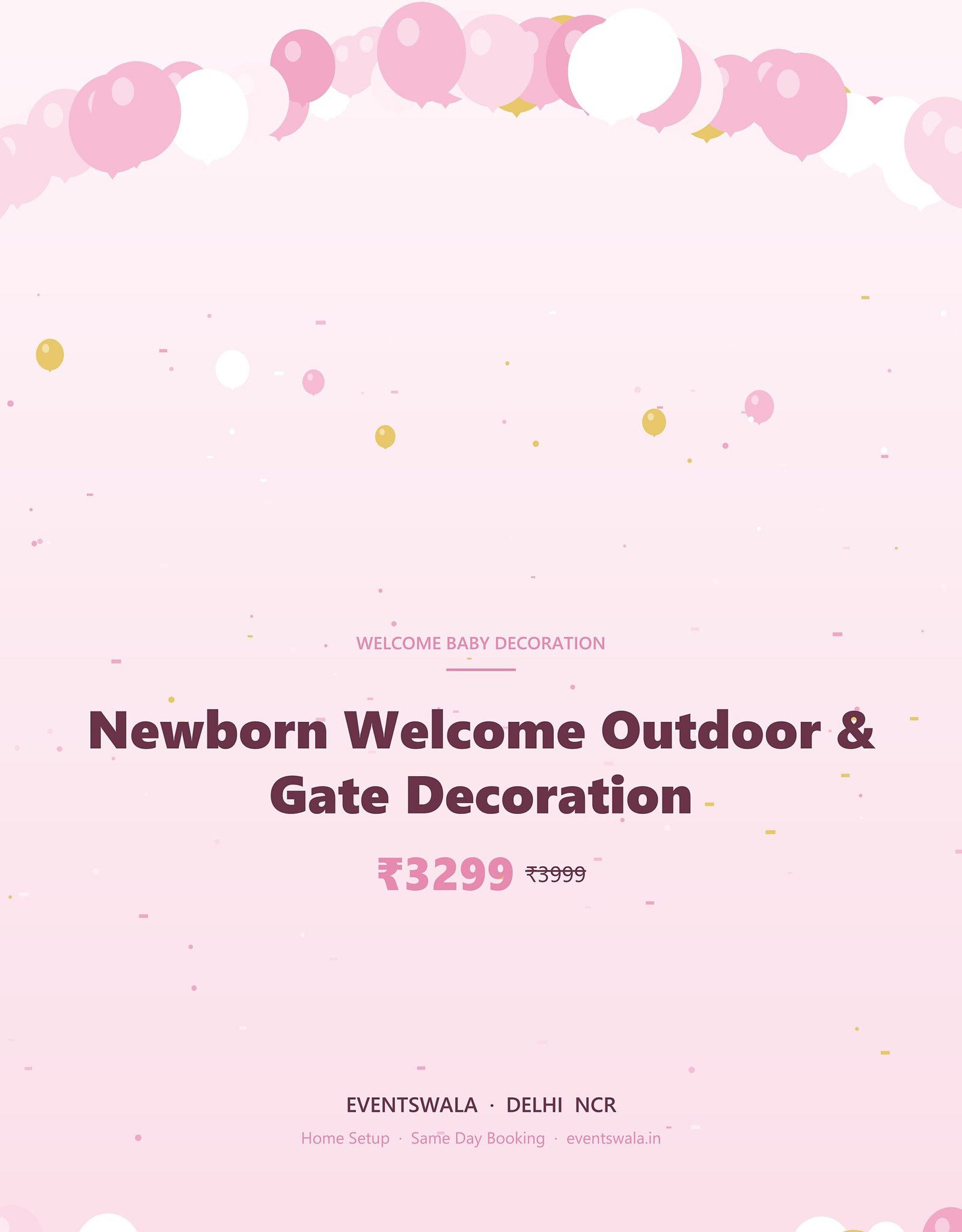 Newborn Welcome Outdoor & Gate Decoration