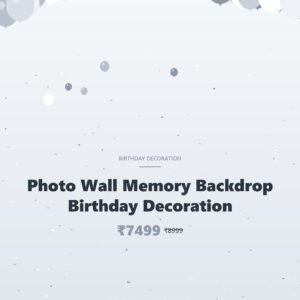 Photo Wall Memory Backdrop Birthday Decoration