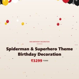 Spiderman & Superhero Theme Birthday Decoration