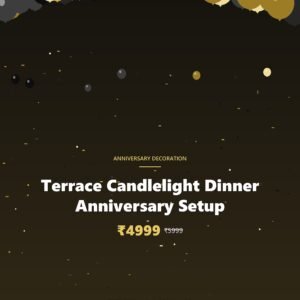 Terrace Candlelight Dinner Anniversary Setup