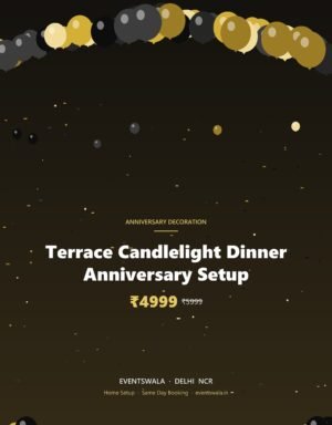 Terrace Candlelight Dinner Anniversary Setup
