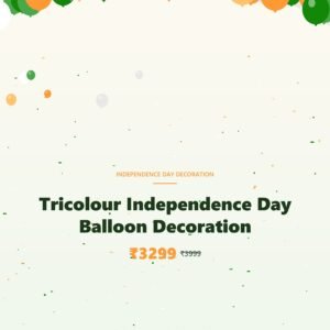 Tricolour Independence Day Balloon Decoration